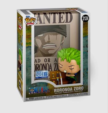 Funko pop one piece - roronoa zoro (wanted poster)