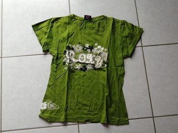 Tee shirt vert #Roxy 12 ans
