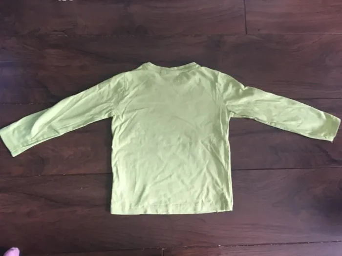 T-shirt manches longues garçon en coton vert clair GARCIA t104/110cm soit 4/5ans - photo numéro 3