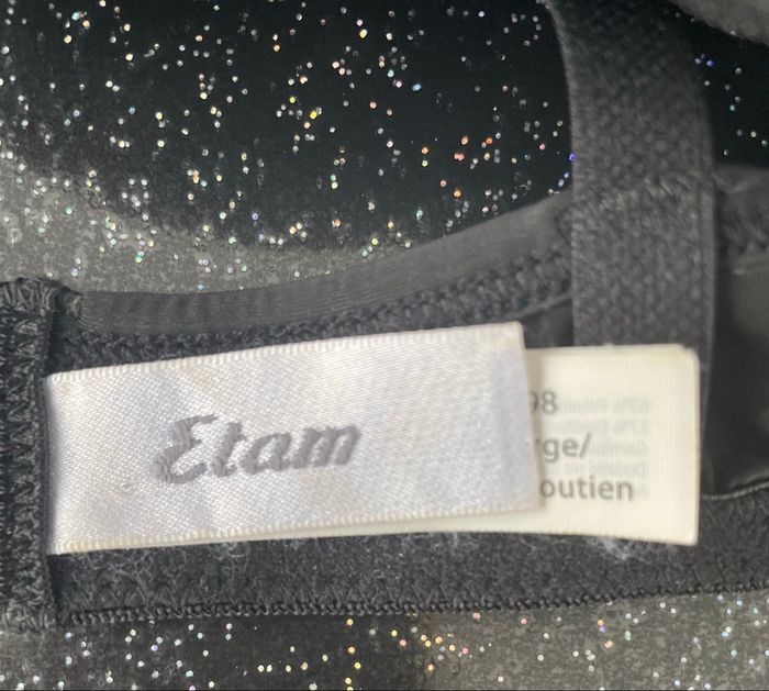 Etam - push up noir avec strass - photo numéro 3