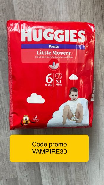 Huggies pants talles 6