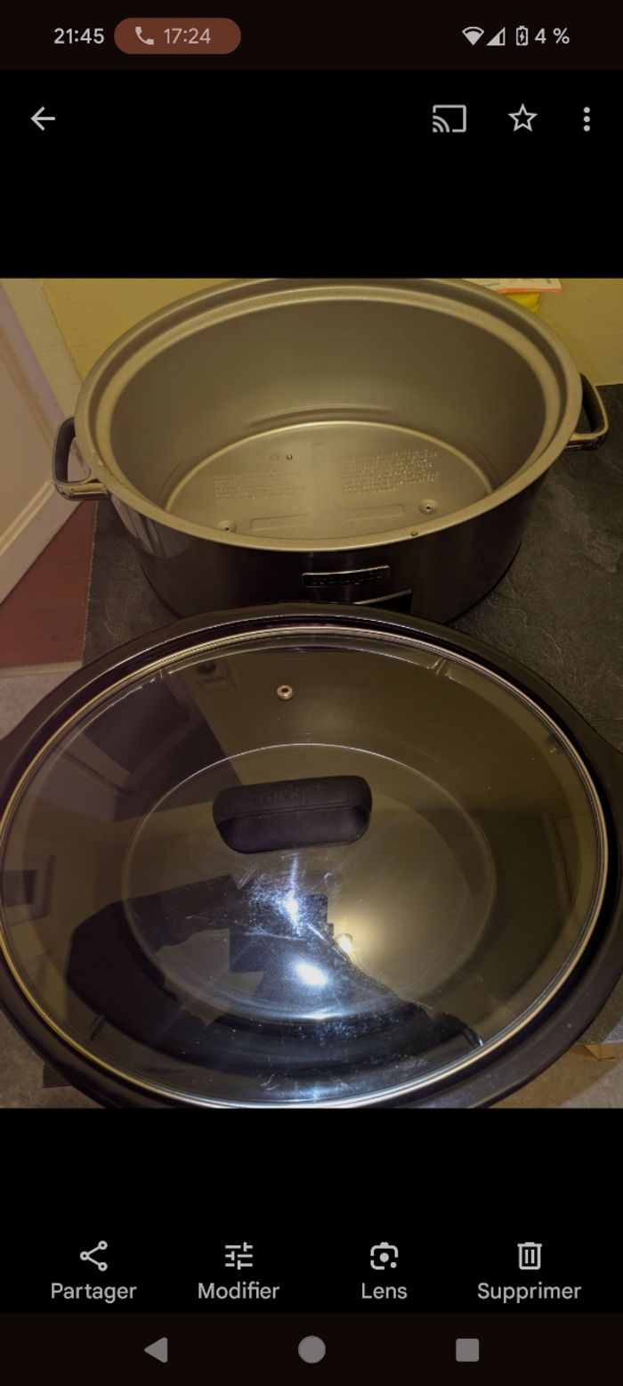 Crokpot 7,5l état quasi neuf - photo numéro 4