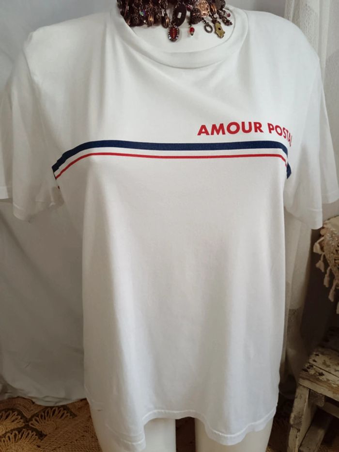 Sézane | Tee-shirt Amour postal | t. M - photo numéro 6