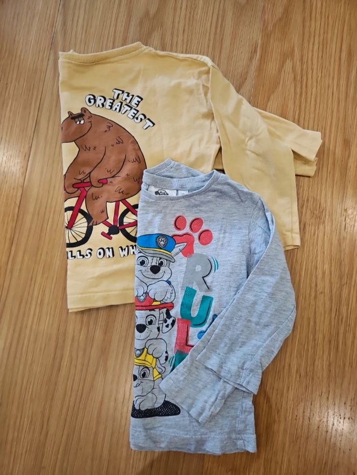 Lot 2 tee shirts manches longues