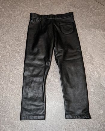 Legging noir matelassé chic bébé fille 2/3 ans comme NEUF