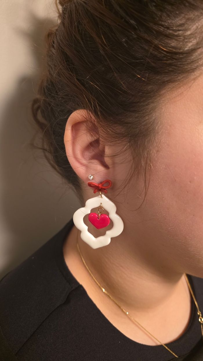 Boucles d'oreilles st valentin - photo numéro 2