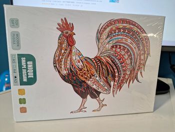Coq puzzle en bois 217 pièces