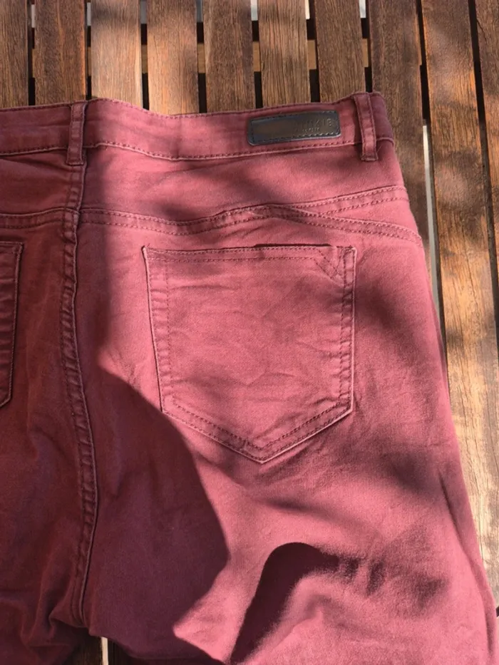 Jean Skinny Bordeaux Pimkie T.42 - photo numéro 5