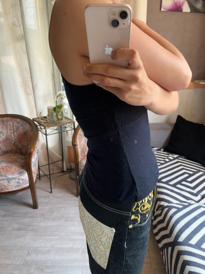 Débardeur strass Ibiza Summer vintage bohème champêtre y2k - photo numéro 4