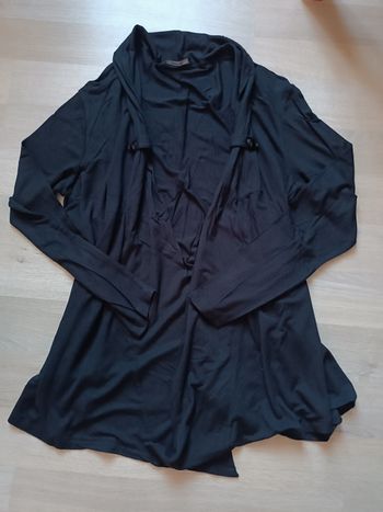 Gilet long manches longues