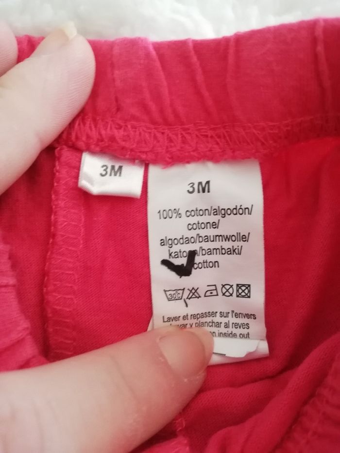 Jupe short rose fille 3 mois - photo numéro 4