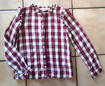 chemisier à carreau H&M 7-8ans