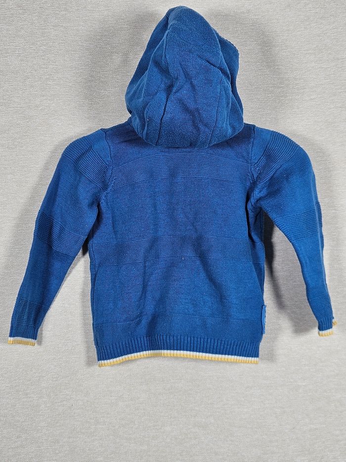 Gilet à capuche zippé sergent major 12 mois 74 cm - photo numéro 6