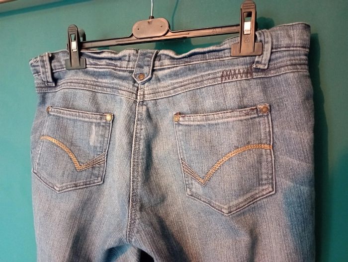 Jean vintage bleu délavé