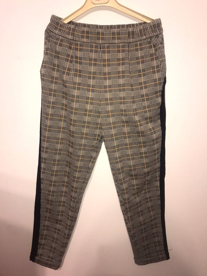 pantalon à carreaux