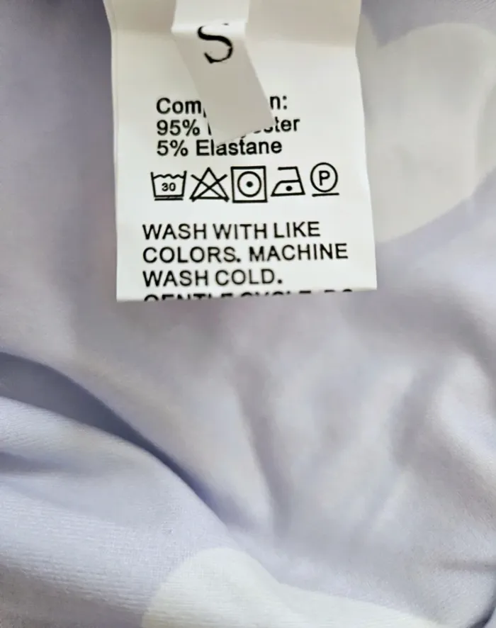 Pyjama short lila coeur blanc Taille S Neuf - photo numéro 6