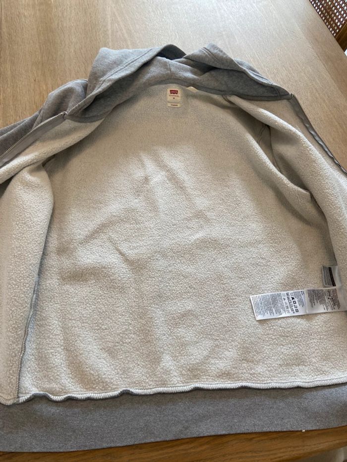 Sweat à capuche gris Levi’s homme taille M - photo numéro 9