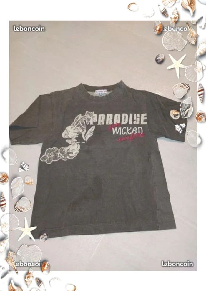 Tee shirt kaki 8 ans