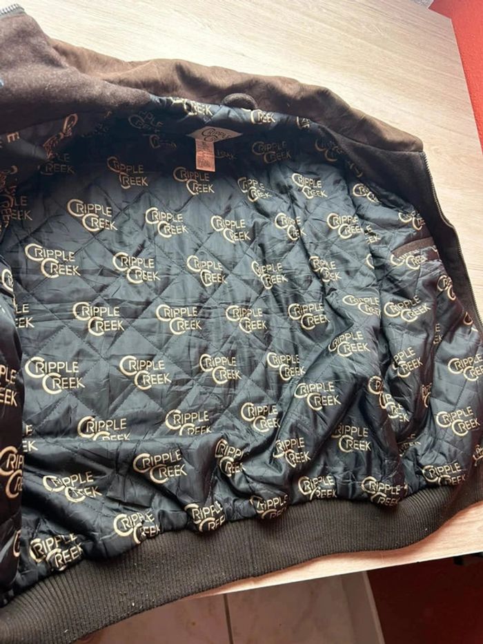 Veste Cripple Creek Marron Vintage Style Western – Taille XL - photo numéro 6