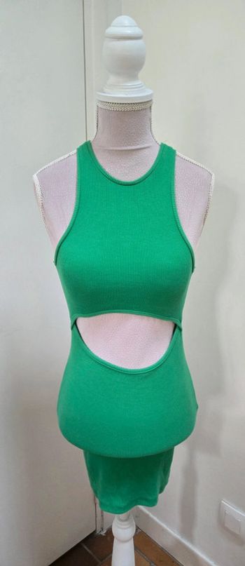 Robe verte moulante Jennyfer Taille XXS
