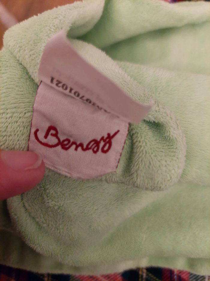 Doudou plat carré dino vert Bengy - photo numéro 6