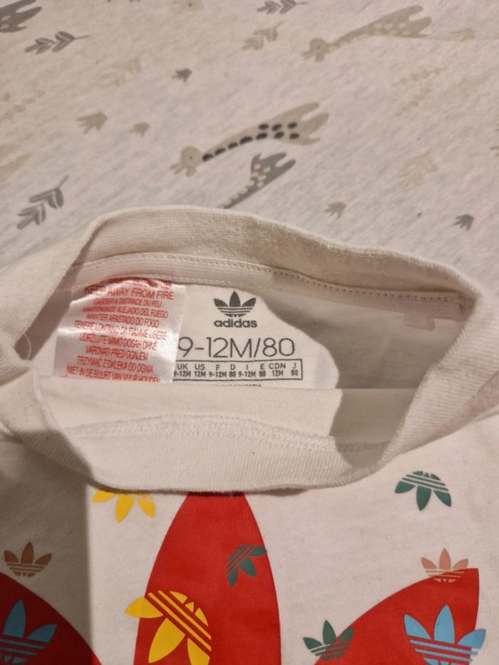 Tee-shirt adidas 9/12 mois - photo numéro 3