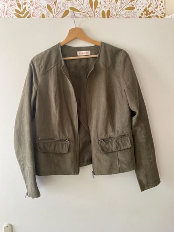 Perfecto effet daim s kaki