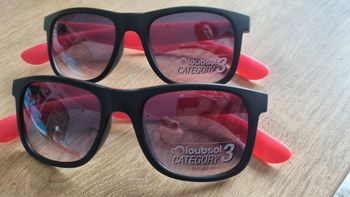 Lunette soleil neuves LOUBSoL noire / rose originale