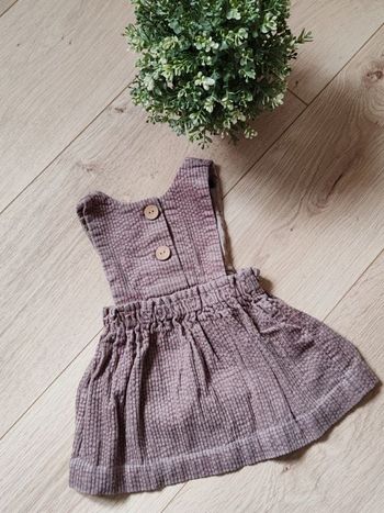 Robe en velour marron Kibai 9 mois 🌸