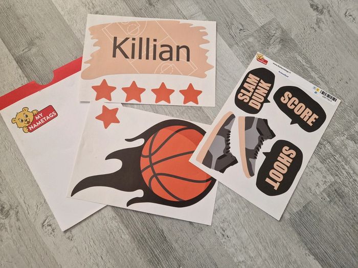 Stickers autocollants de porte basket killian