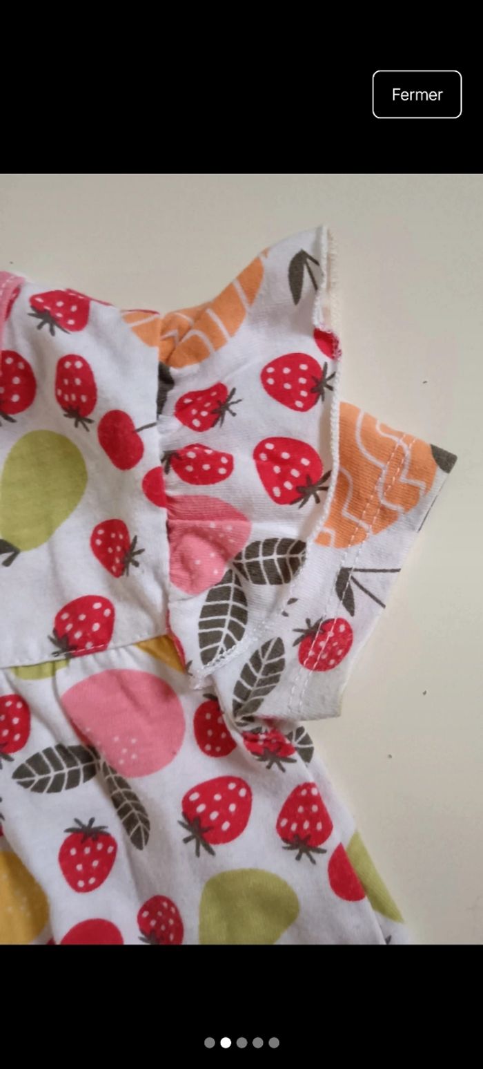 Tee shirt fruits 12 mois - photo numéro 2