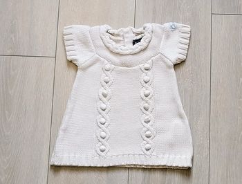 Robe crème. Fille 6 mois. Marque Creeks