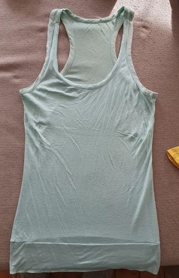 Débardeur turquoise long