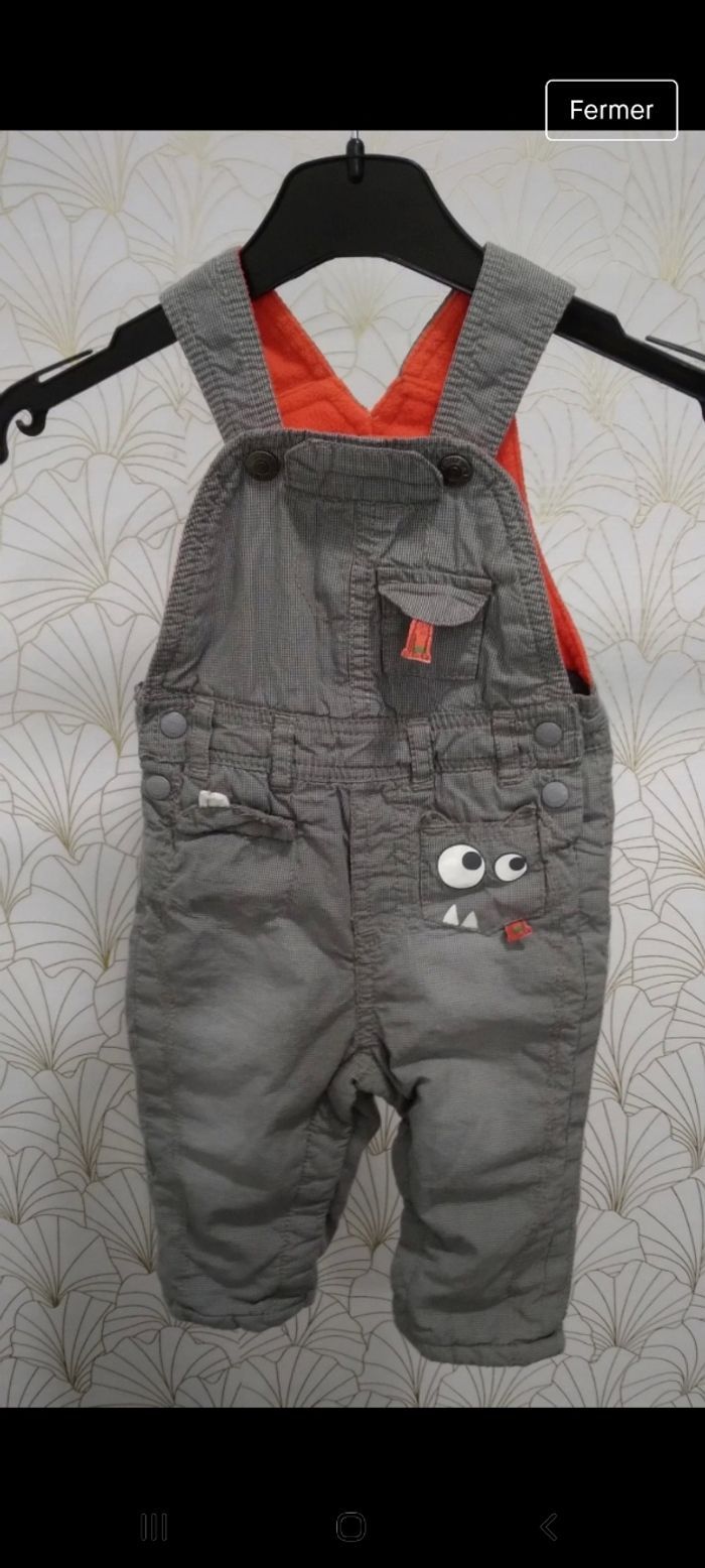 Deux salopettes 6 mois - photo numéro 2