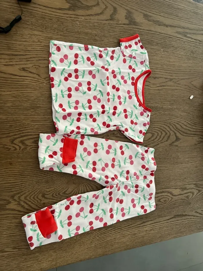 Pyjama cerise 3 ans - photo numéro 3
