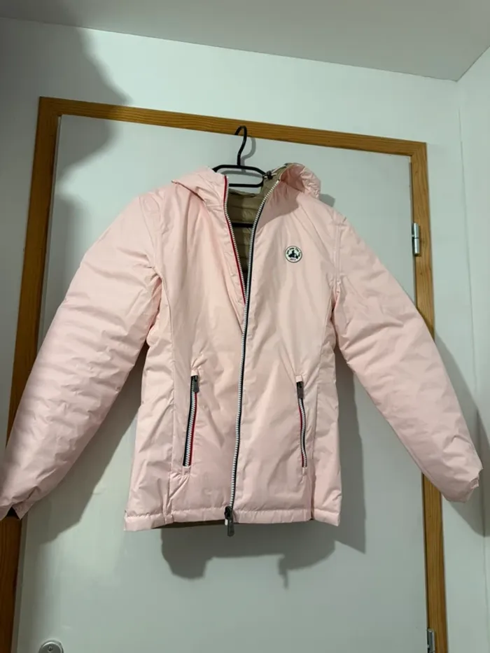 doudoune jott rose réversible