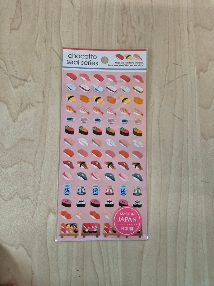 Stickers Chocotto Seal Series : Sushis
