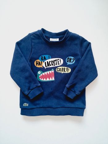 Lacoste - Pull / sweat manches longues, col rond (2 ans)