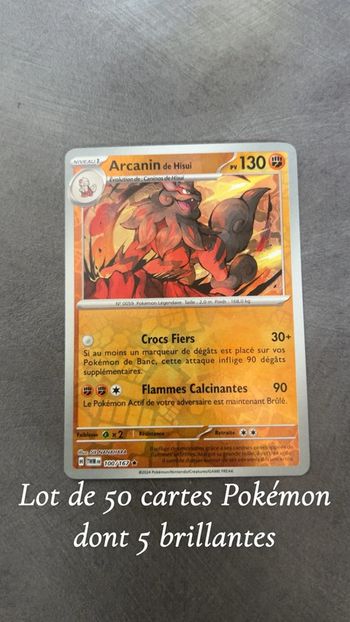 Lot de 50 cartes Pokémon