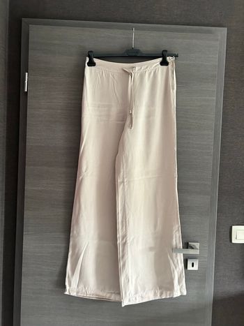Pantalon large beige 36