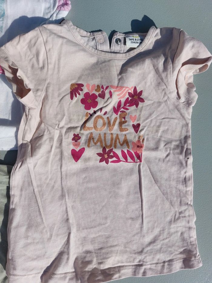 Lot 5 t-shirts 24 mois - photo numéro 4
