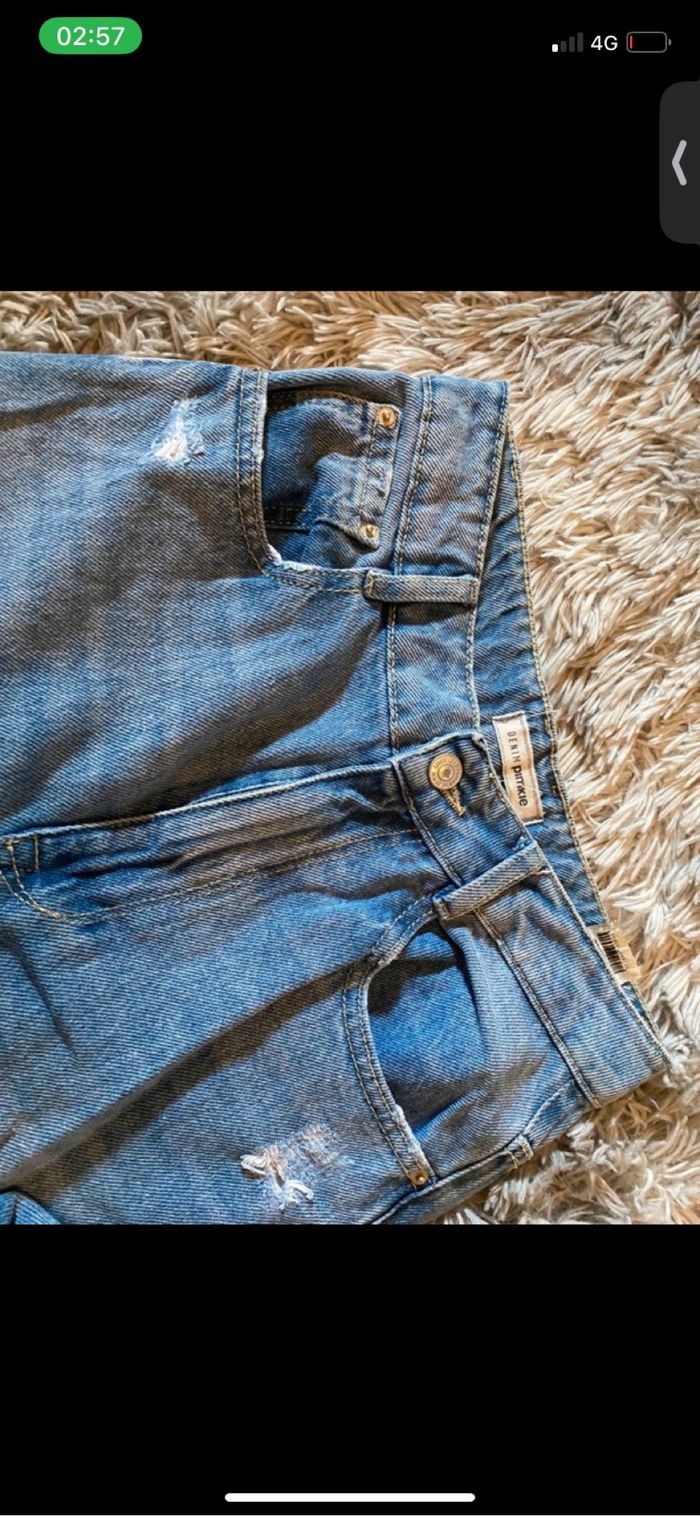 Jeans droit trouer - photo numéro 3