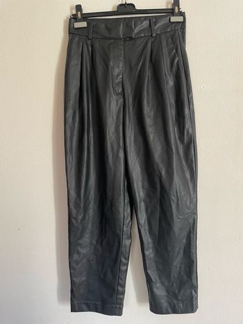 Pantalon oversize simili cuir h&m