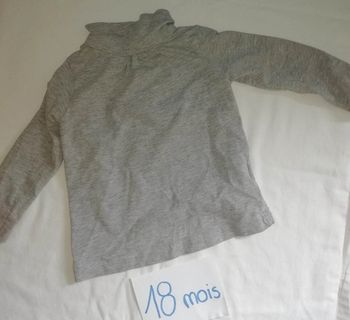 Réduction 50% si lot 18 mois sous pull gris Kimbaloo