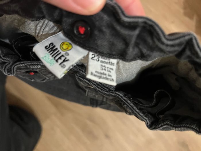 Jeans garçon Smiley Baby 23 mois enfant bébé couleur noir bon état - photo numéro 4