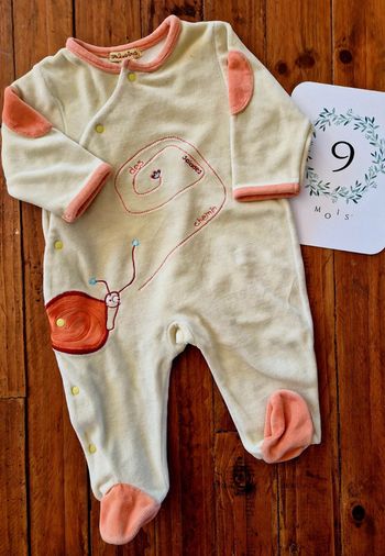 Pyjama velours 9 mois Orchestra