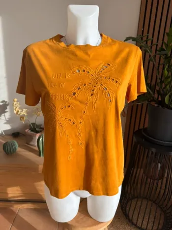T-shirt moutarde