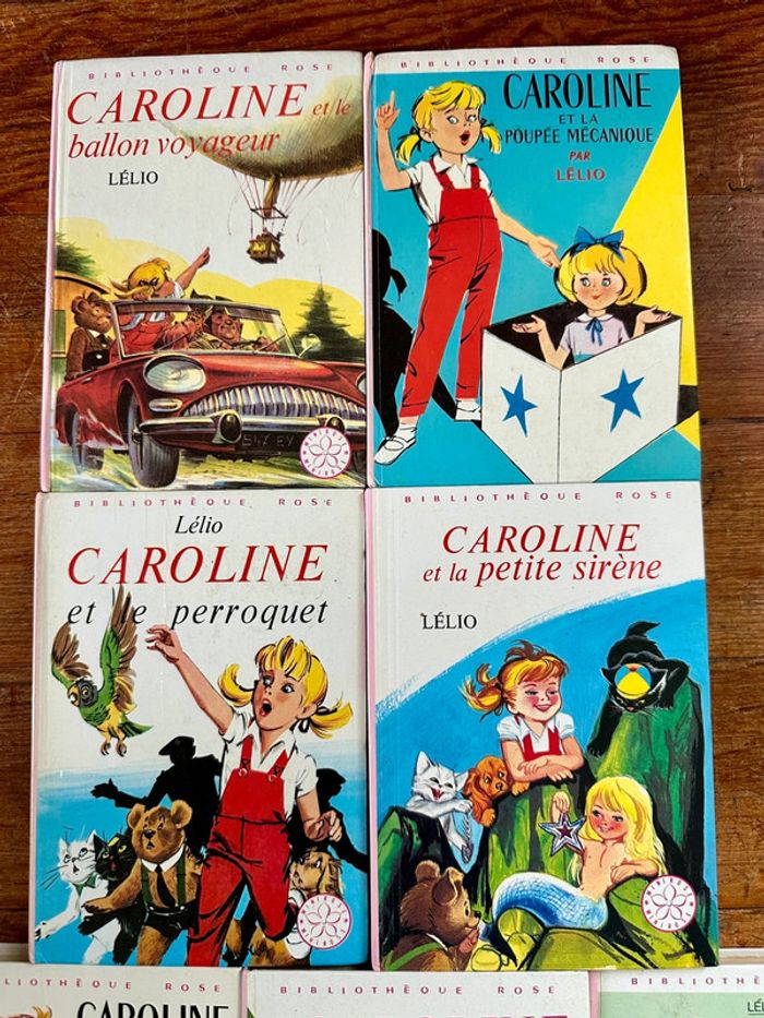 Lot de 7 livres albums La Bibliothèque Rose Caroline anciens Lélio Pierre Probst - photo numéro 4