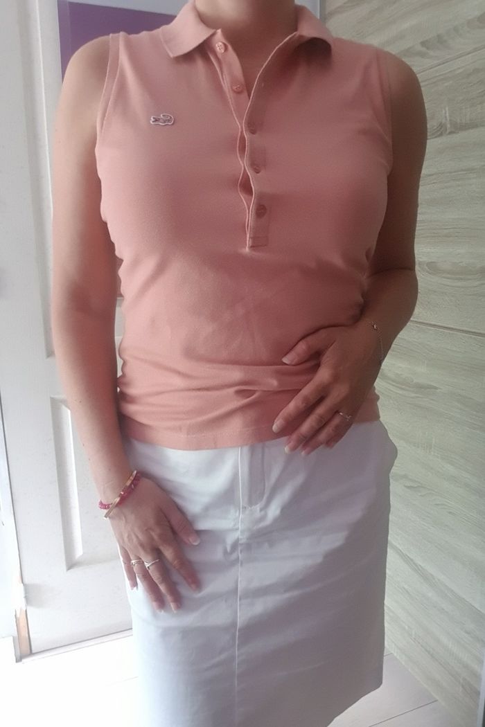 Magnifique débardeur sans manches taille 38 lacoste - photo numéro 2