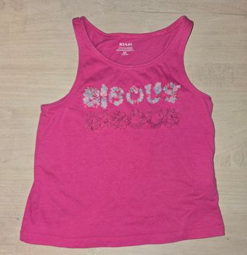 Débardeur rose bisous